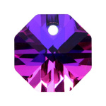 Lumina Crystals - 6401 14mm Octagon Pendant Violet Blue