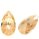 Swarovski - 6106 Almond 22mm Golden Shadow