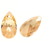 Swarovski - 6106 Migdał Pear 28mm Golden Shadow