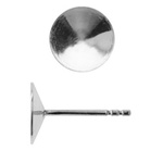 925 silver pins for Swarovski Rivoli 1122 SS39 stones #GWT-8
