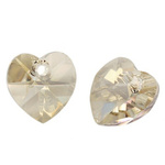 Swarovski 6228 Heart 14mm Silver Shade