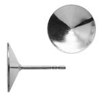 925 silver pins for Swarovski Rivoli 1122 12mm stones #GWT-12