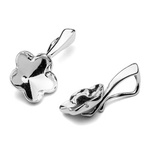 Tie 925 silver under Swarovski stones 4744 Flower/Flower 10mm #K21