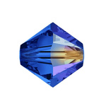 Swarovski 5328 Bicone 4mm Sapphire AB - 10 sztuk