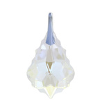 925 silver pendant with Swarovski Baroque 22mm Moonlight crystals