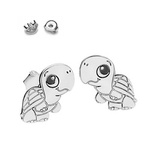 Sterling silver 925 celebratory turtle earrings turtles
