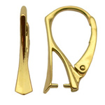 English earwires gold plated sterling silver 925 under Swarovski stones #S08Z