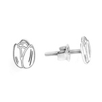 Sterling silver 925 celebratory tulip earrings