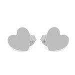 Sterling silver 925 celebratory heart earrings