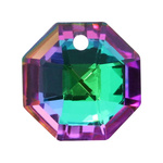 Lumina Crystals - 6401 14mm Octagon Pendant Heliotrope