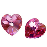 Swarovski 6228 Serce Heart 14mm Rose CAL