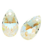 Swarovski - 6106 Almond 16mm Crystal Blue AB