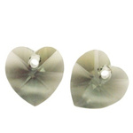 Swarovski 6228 Heart 10mm Black Diamond