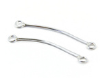 Adder chains 30mm 2 rings 925 silver - 2 pieces