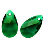 Swarovski - 6106 Migdał Pear 28mm Emerald