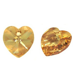 Swarovski 6228 Heart 10mm Golden Shadow