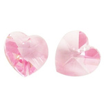 Swarovski 6228 Serce Heart 14mm Light Rose