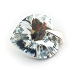 925 silver pendant with Swarovski crystals Heart 14mm Crystal CAL