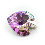 925 silver pendant with Swarovski crystals Heart 14mm Vitrail Light