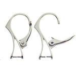 English earwires 925 silver under Swarovski stones #S06