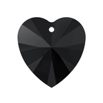 Swarovski 6228 Heart 18mm Jet