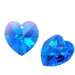 Swarovski 6228 Serce Heart 10mm Sapphire AB