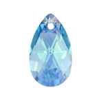 Swarovski - 6106 Migdał Pear 28mm Aquamarine AB