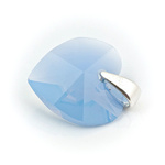 925 silver pendant with Swarovski crystals Heart 14mm Air Blue Opal