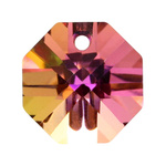 Lumina Crystals - 6401 14mm Octagon Pendant Vitrail Rose