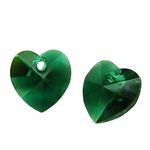 Swarovski 6228 Heart 10mm Emerald