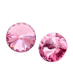 Swarovski - 1122 Rivoli 12mm Light Rose F