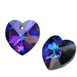 Swarovski 6228 Heart 18mm Heliotrope