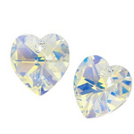 Swarovski 6228 Serce Heart 10mm Crystal AB