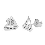Silver 925 celebratory earrings sailfish