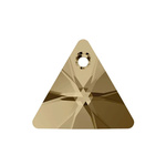 Swarovski 6628 Xilion Triangle 12mm Golden Shadow