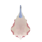 Wisiorek srebrny 925 z kryształami Swarovski Baroque 22mm Light Rose