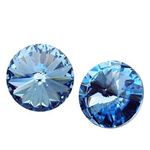 Swarovski - 1122 Rivoli SS39 Light Sapphire F