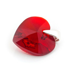 925 silver pendant with Swarovski crystals Heart 14mm Siam AB