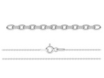 Chain anklet 42cm 1.1mm sterling silver 925