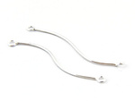 Adder chains 45mm 2 rings 925 silver - 2 pieces