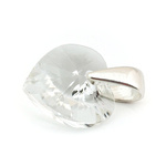 925 silver pendant with Swarovski crystals Heart 10mm Crystal
