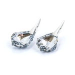 Silver 925 Swarovski Baroque 22mm Crystal CAL Earrings