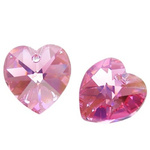 Swarovski 6228 Serce Heart 10mm Rose AB