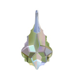 925 silver pendant with Swarovski Baroque 22mm Paradise Shine crystals