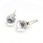 Silver Earrings 925 Swarovski Balls 6mm CAL