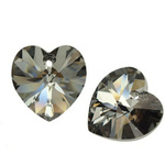 Swarovski 6228 Serce Heart 14mm Silver Night