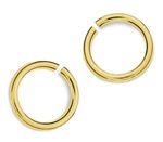Circles - links 0.8mm x 4.6mm sterling silver 925 gold plated