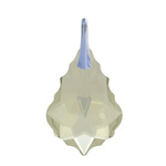 925 silver pendant with Swarovski Baroque 22mm Silver Shade crystals