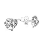 Silver 925 celebratory earrings crocus crocuses