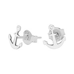 Silver 925 celebratory earrings anchor anchors